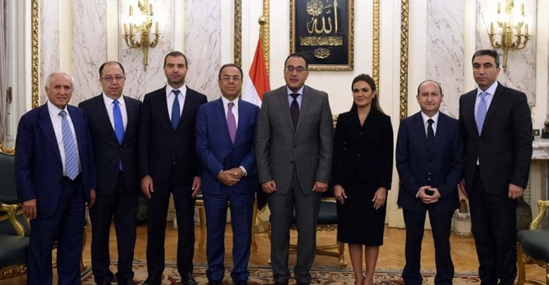 جانب من اجتماعات الوفد اللبناني بمجلس الوزراء المصري 