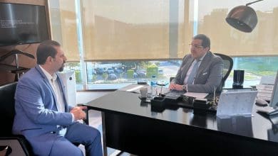ابراهيم سرحان والصحفي محمد لطفي